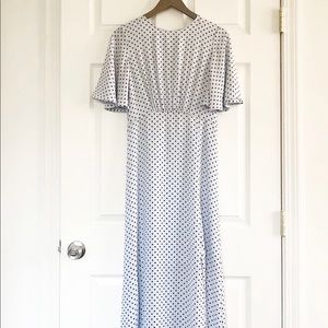 NWT - Who What Wear - Ankle Length Dress with Flutter Sleeve